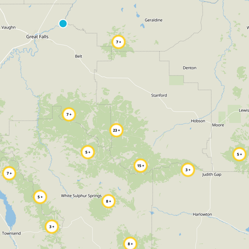 Judith Basin County Static Map