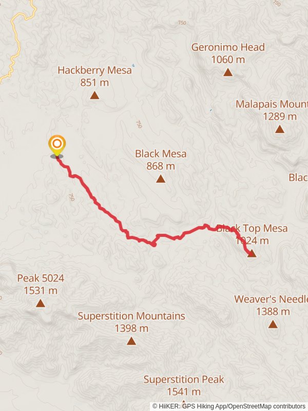 Black Top Mesa via Dutchman Trail