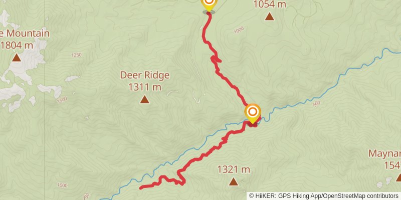 Upper Gray Wolf Trail stage 2 Map
