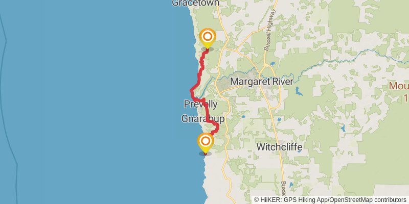 Cape to Cape Track stage 4 Map