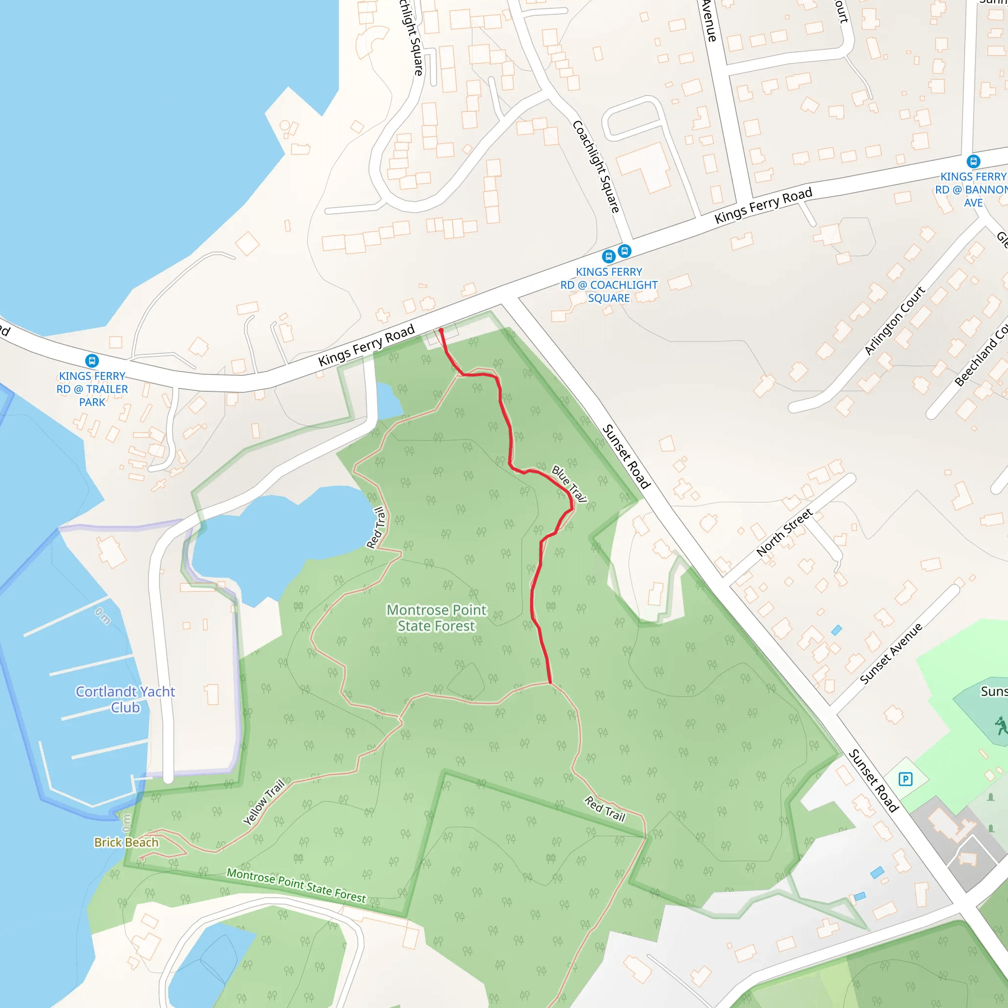 Montrose State Forest mobile static map