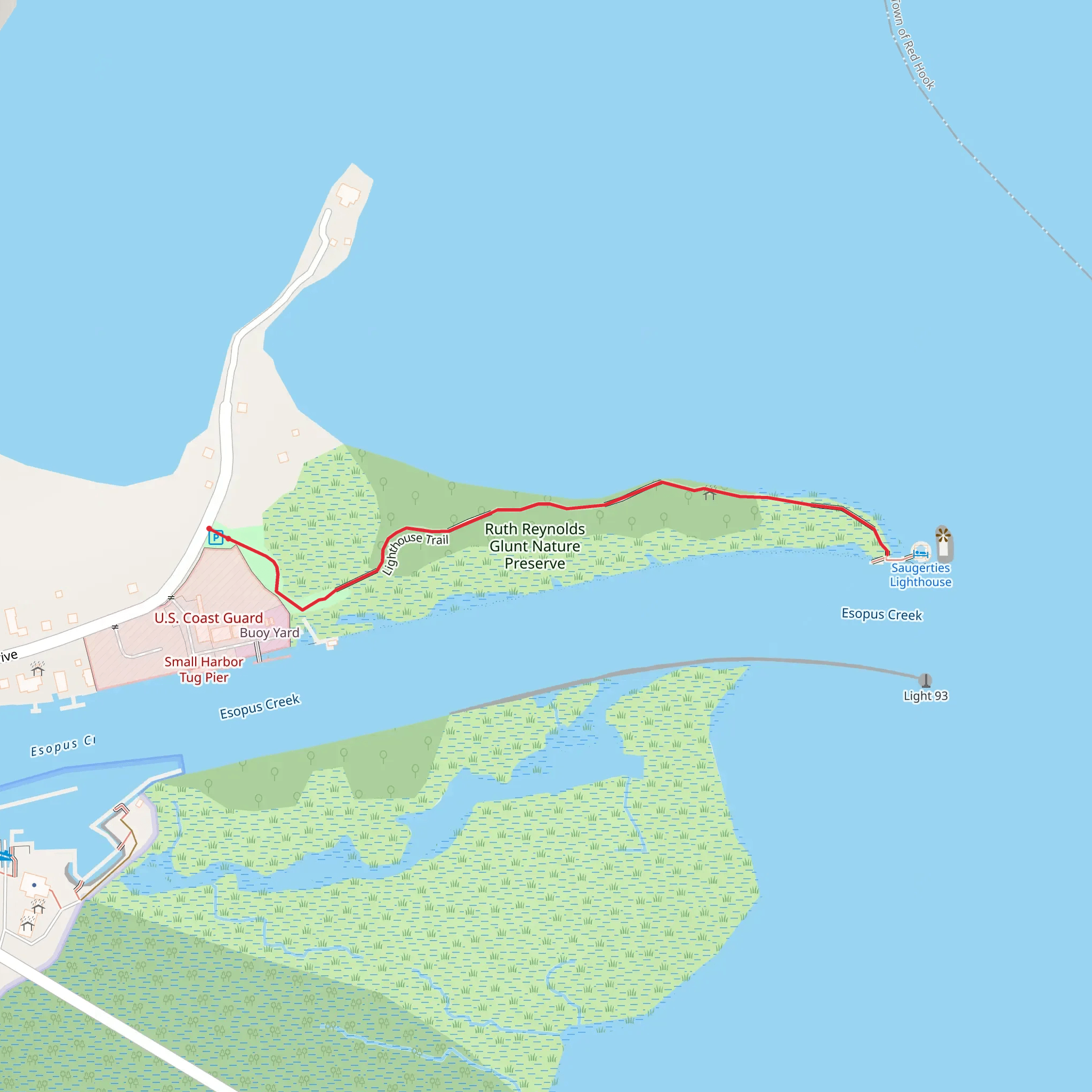 Lighthouse Trail mobile static map