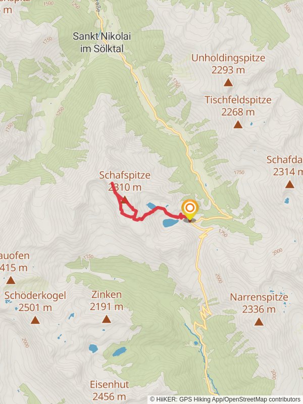 Kaltenbachseen to The Deneck mobile static map