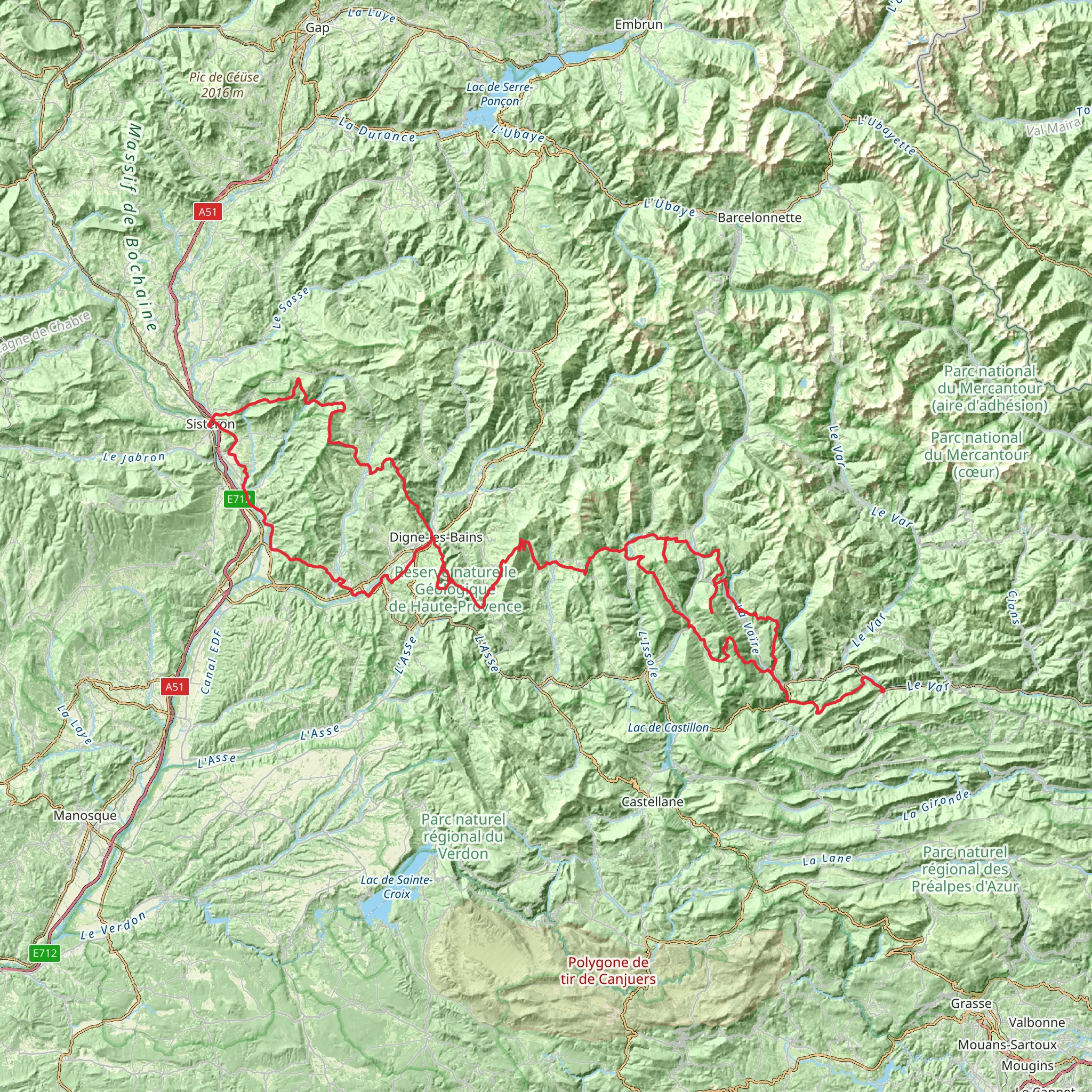 Grande Traversée des Préalpes mobile static map