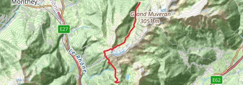 Via Alpina - Red Trail stage 90 Map