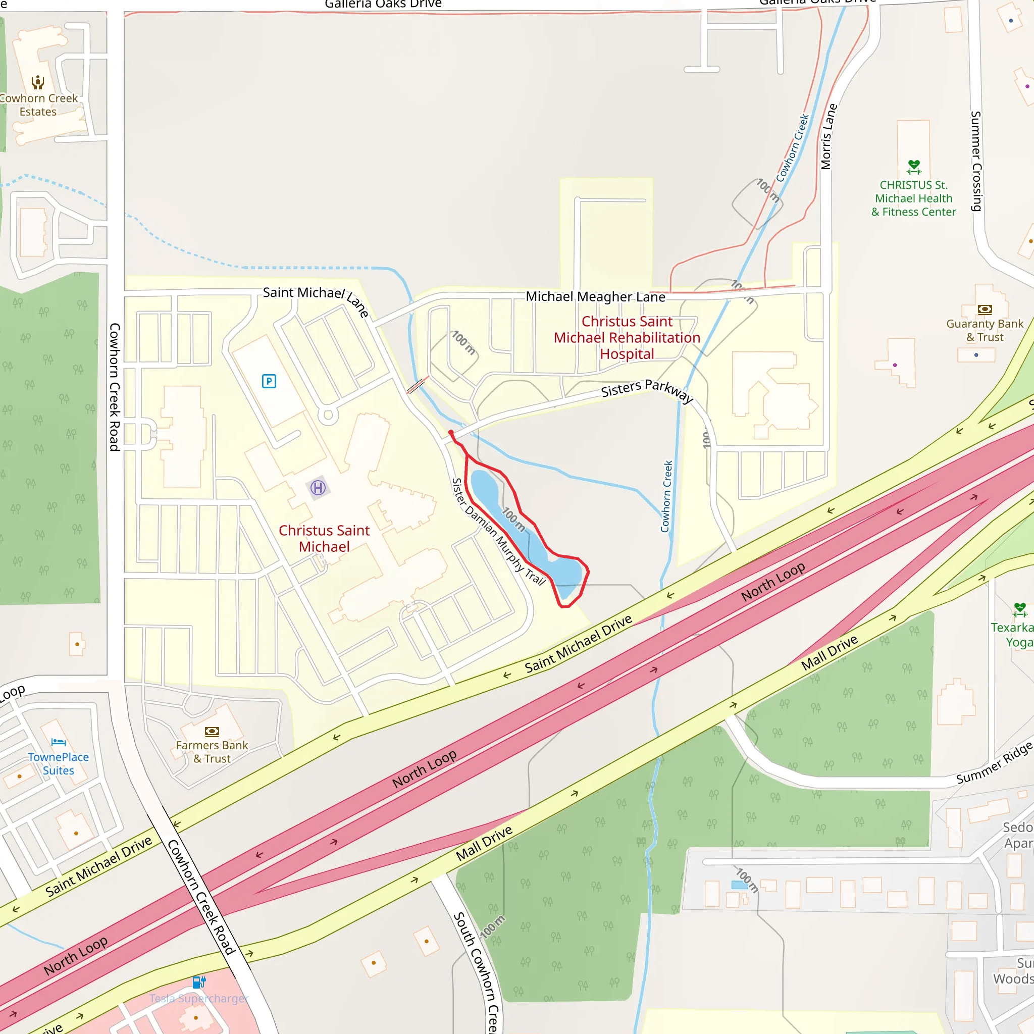 Sister Damian Murphy Loop Trail mobile static map