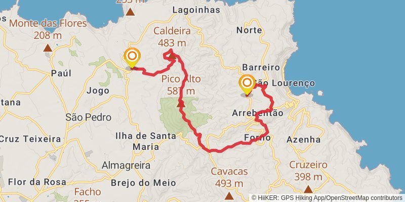 Great Route of Santa Maria stage 4 Map