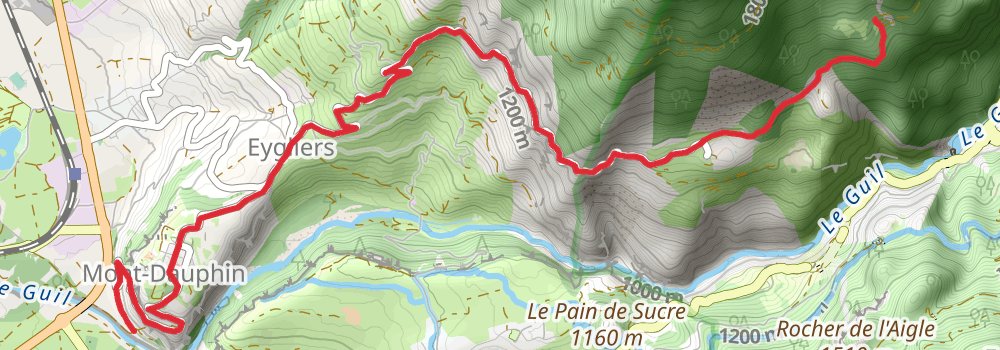 Via Alpina - Red Trail stage 114 Map