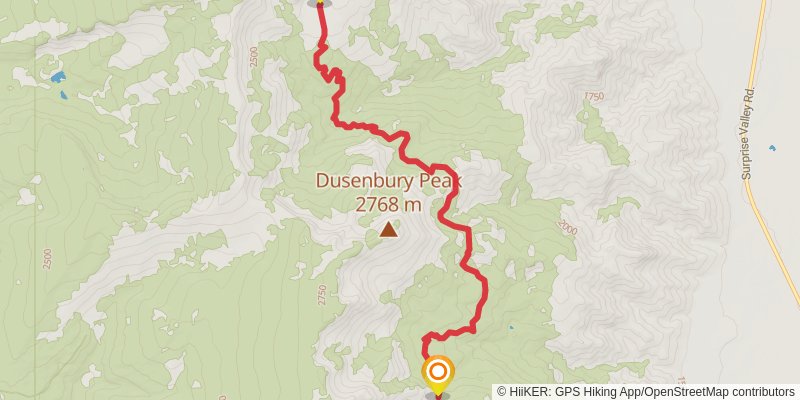 Owl Creek via Summit Trail stage 3 Map