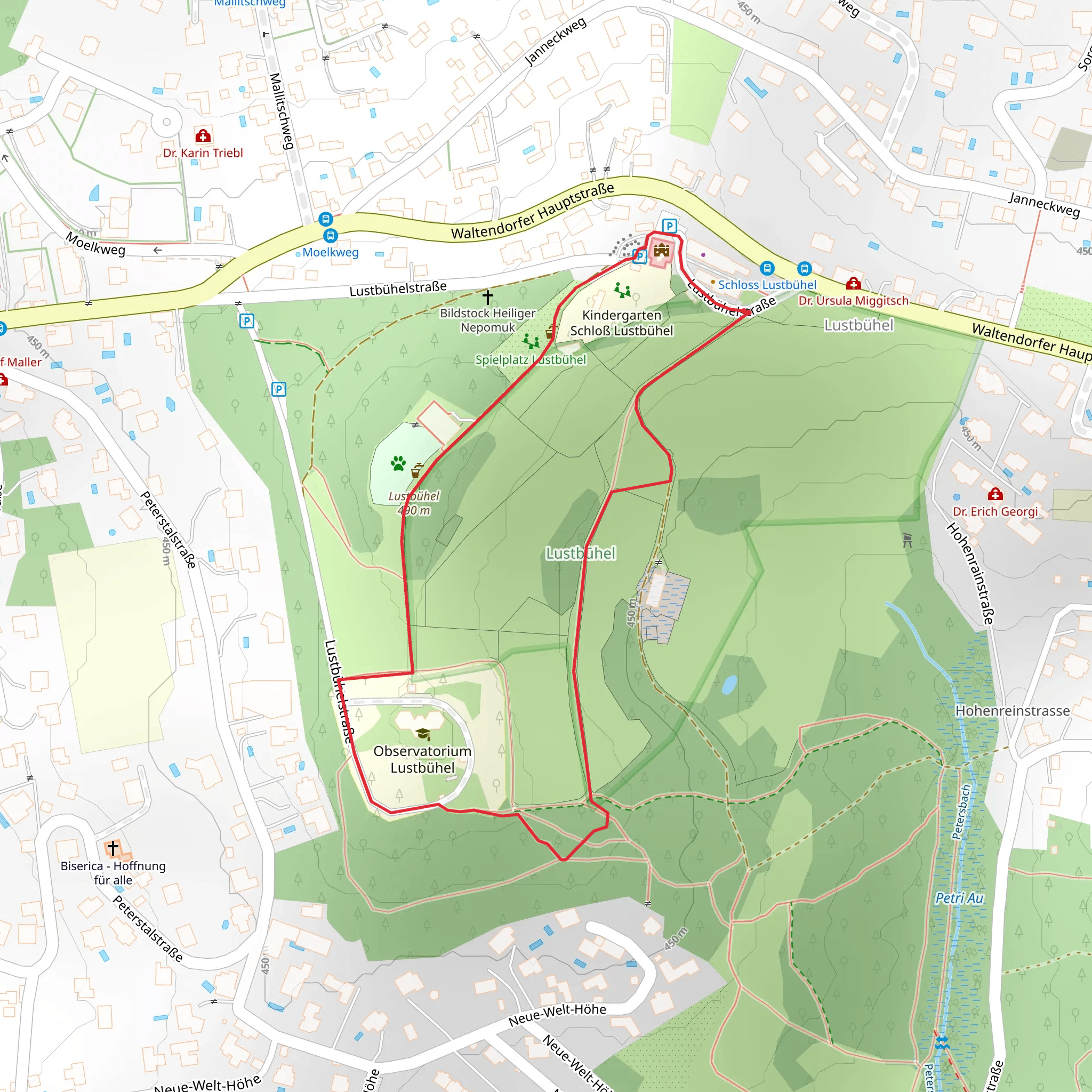 Lustbühel Walk mobile static map
