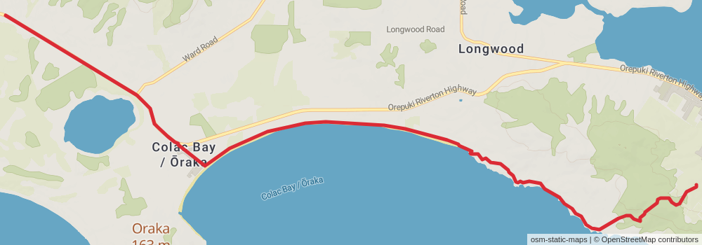 Te Araroa Trail stage 177 Map