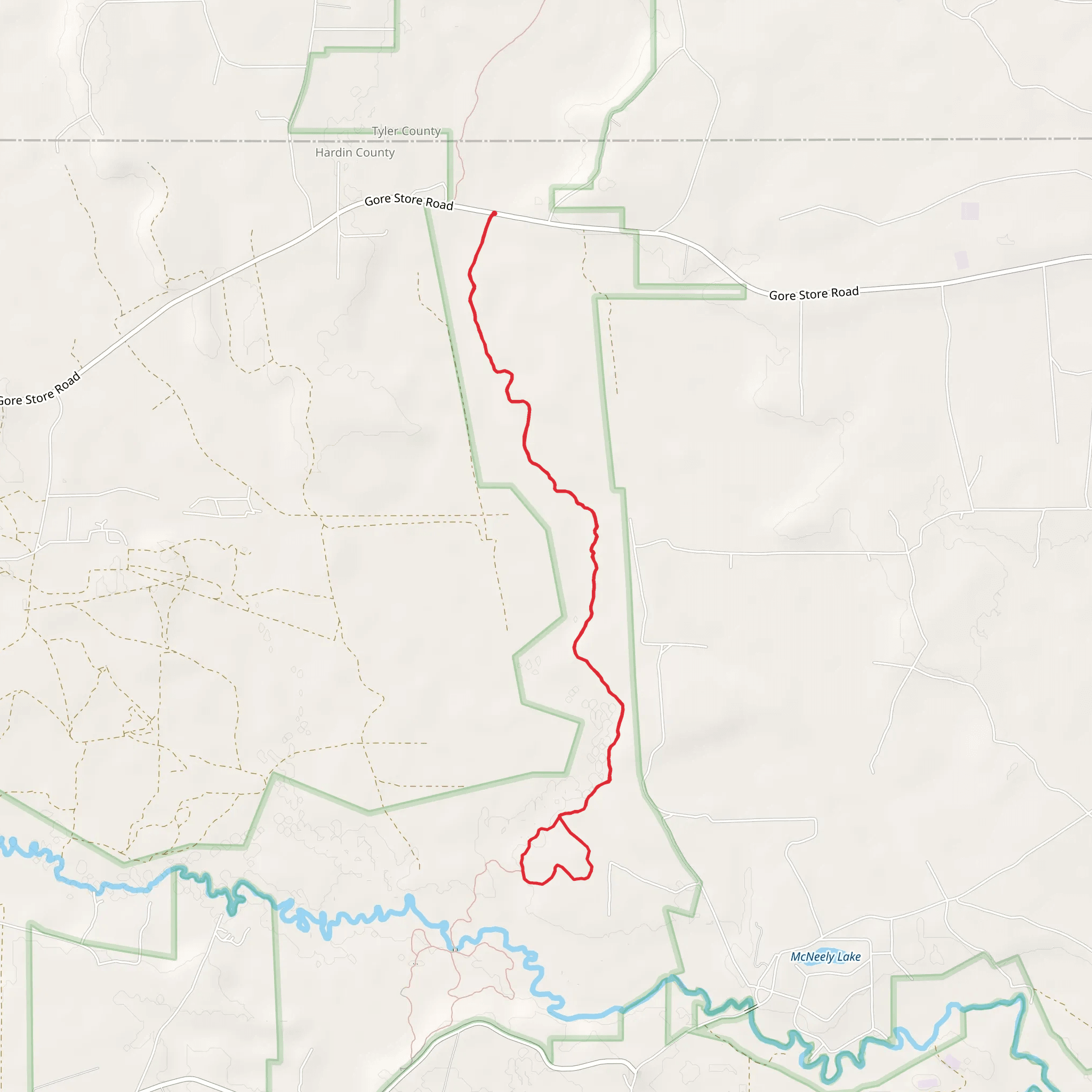 Turkey Creek Trail and Sandhill Loop mobile static map