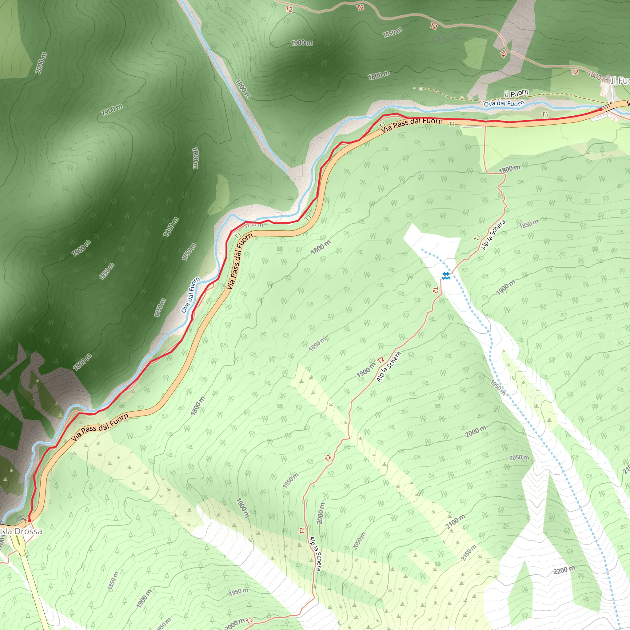 Punt la Drossa – Il Fuorn mobile static map