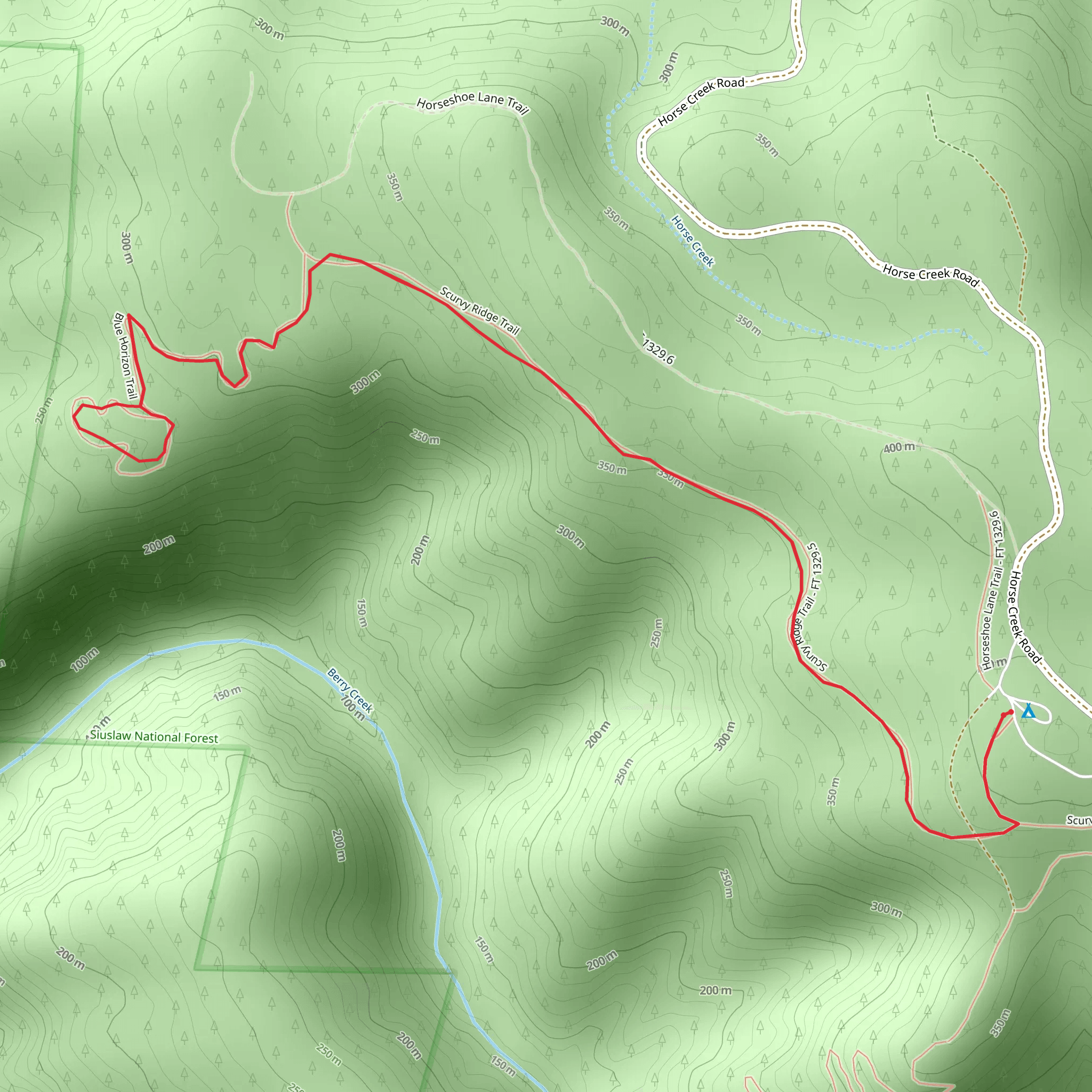 Blue Horizon - Cape Mountain Trail mobile static map