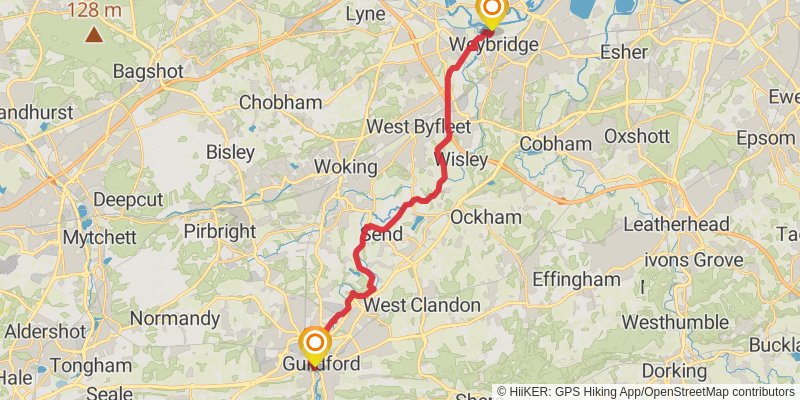 Weymouth to Newham Walk stage 13 Map