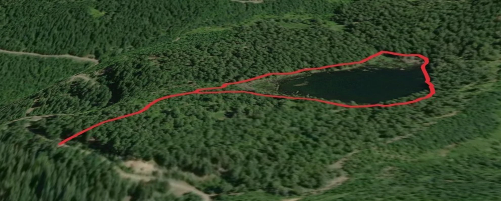An image depicting the trail Round Lake Trail and its surrounding area.