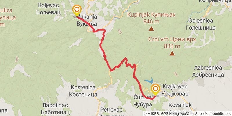 Sultans Trail stage 64 Map