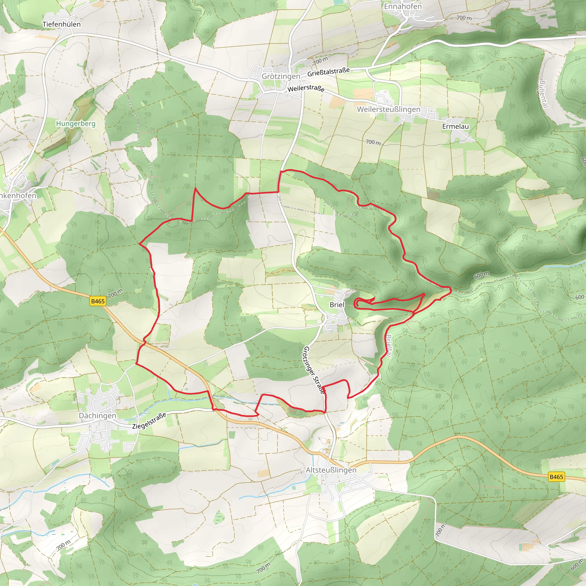 Riedgraben via Schwaebische Alb Oberschwaben Weg mobile static map