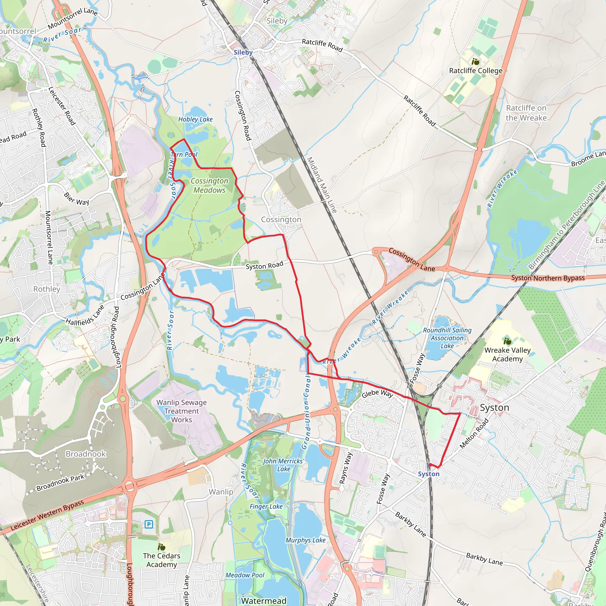 Cossington Old Mill mobile static map