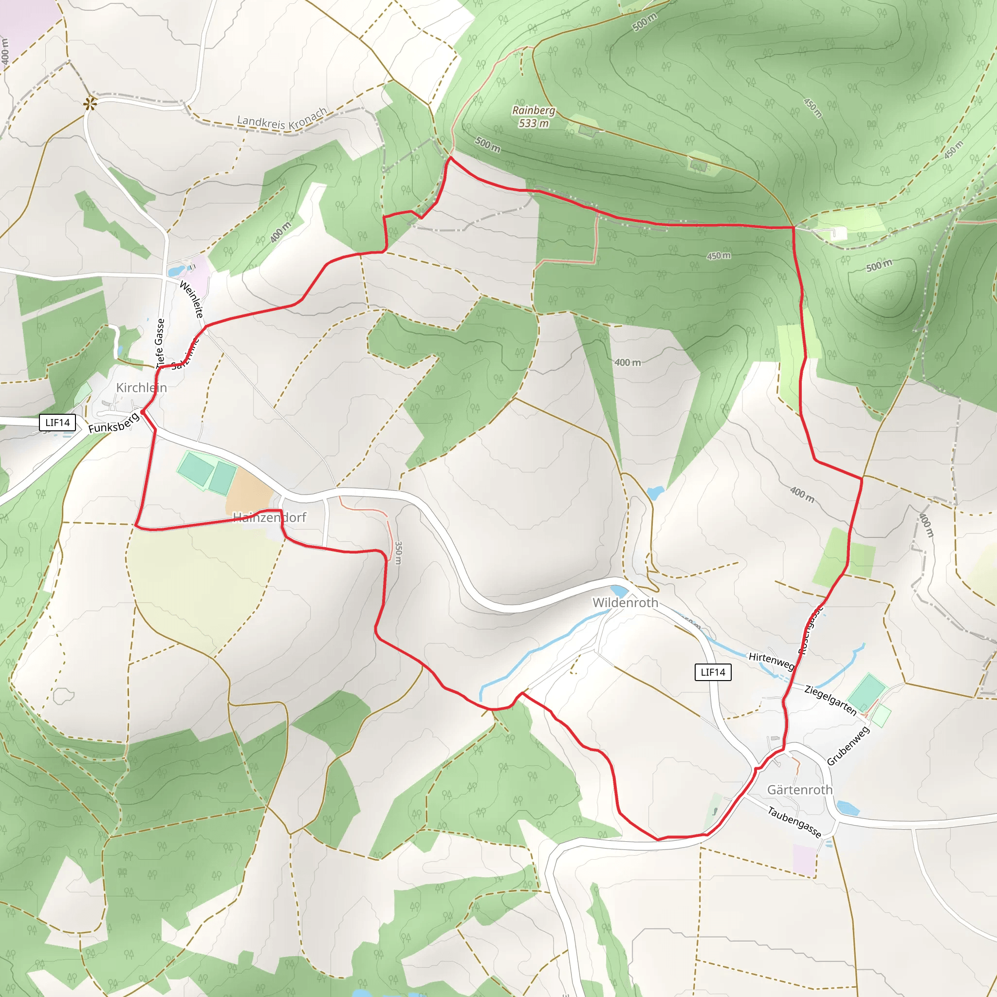 Sieben-Fuhren Weg mobile static map