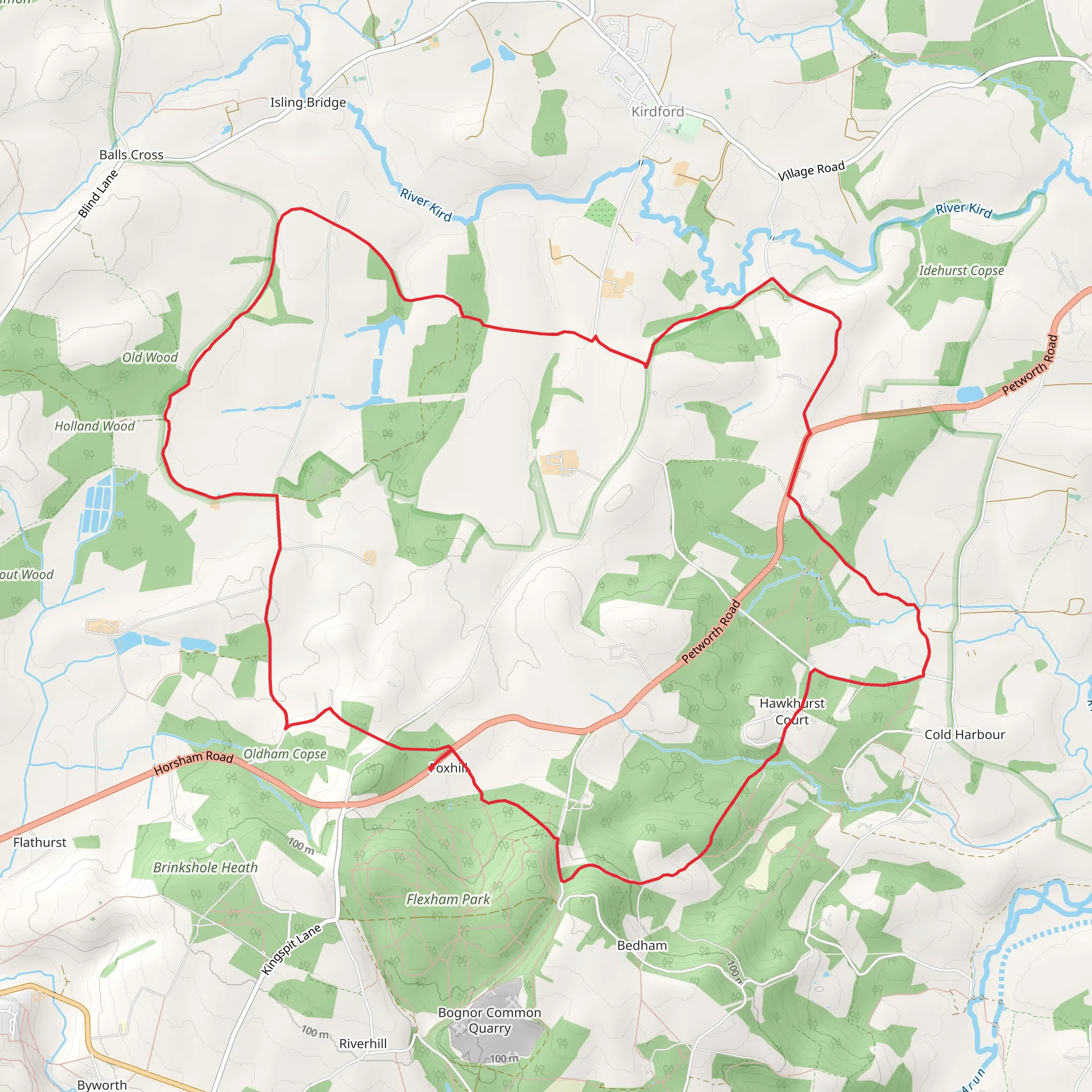 Foxhill Loop mobile static map
