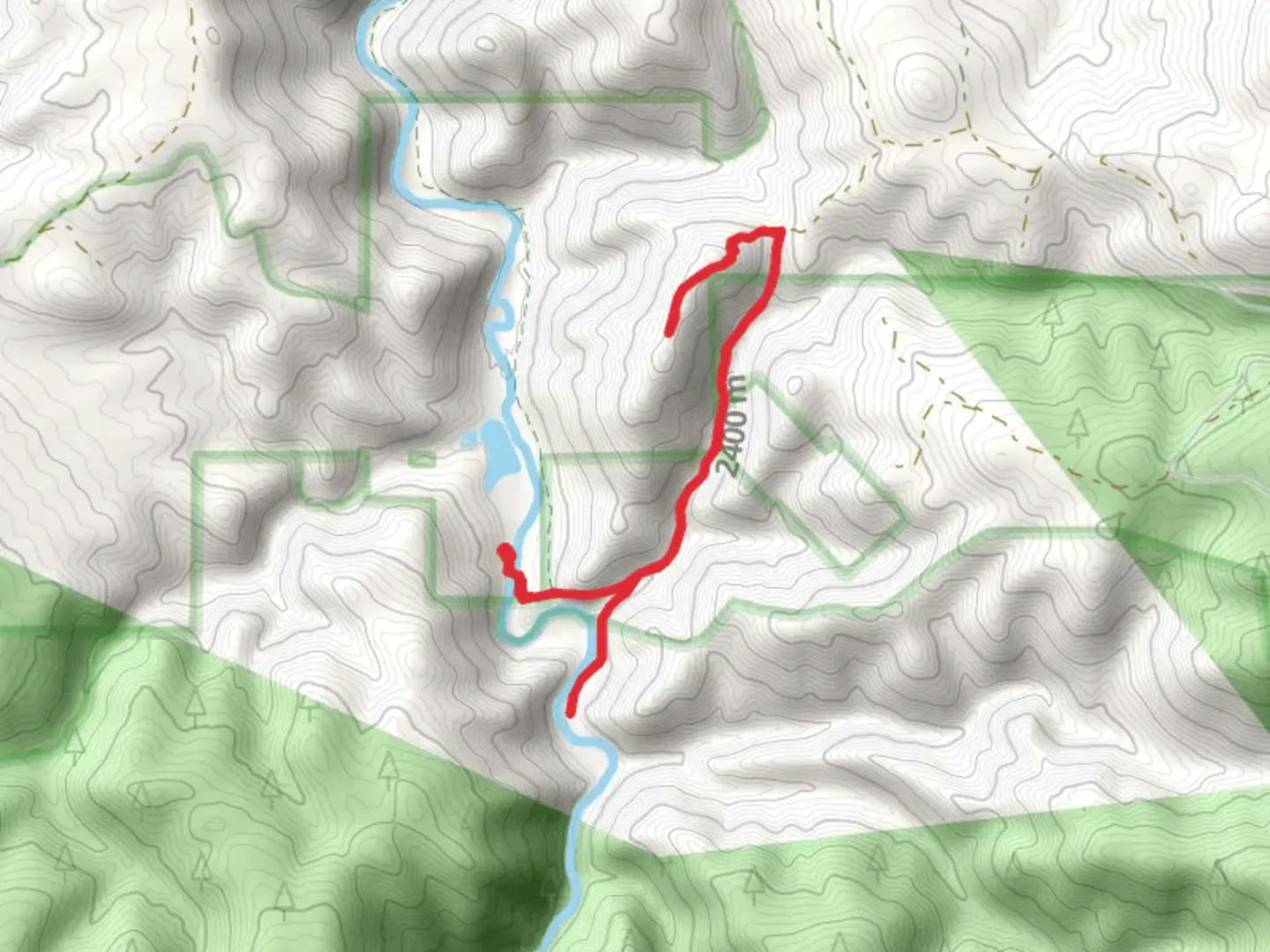 An image depicting the trail Purgatory Gulch and Encampment River Trail and its surrounding area.
