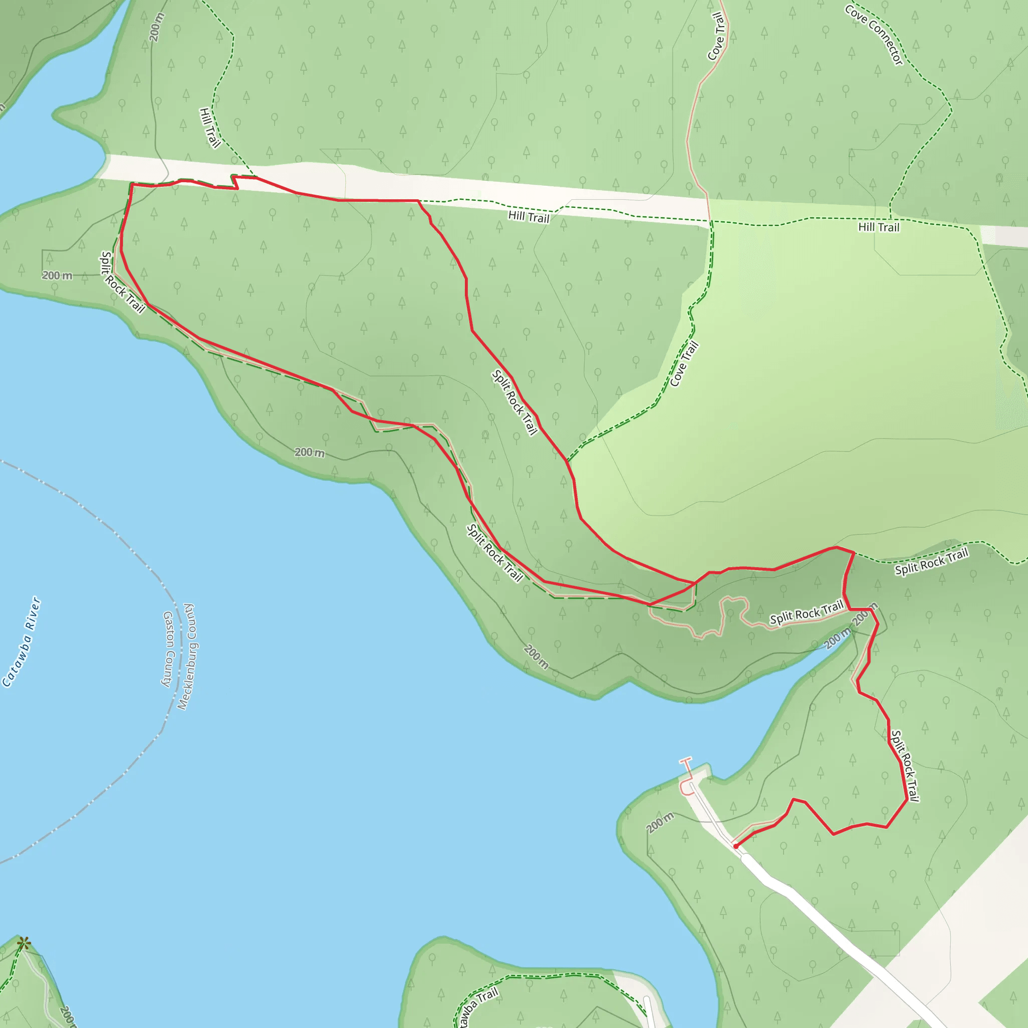 Split Rock Loop Trail mobile static map