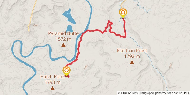 Hayduke Trail stage 4 Map