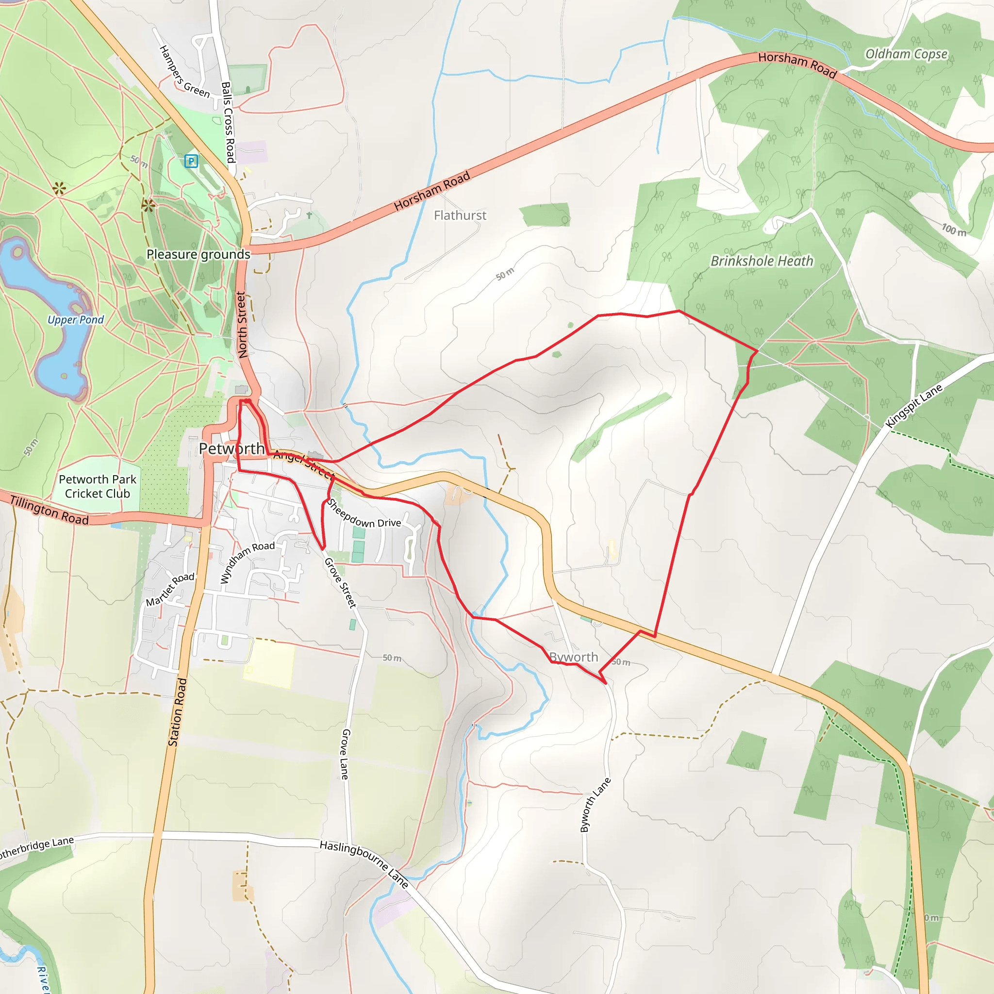 Petworth Loop mobile static map