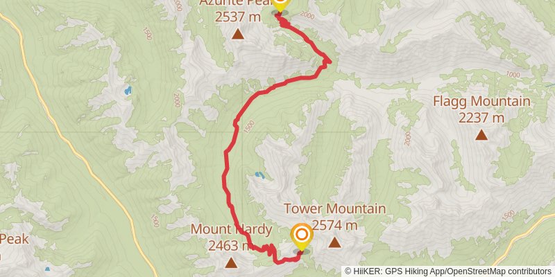 Pacific Crest Trail - Hart Pass To Rainy Pass stage 2 Map