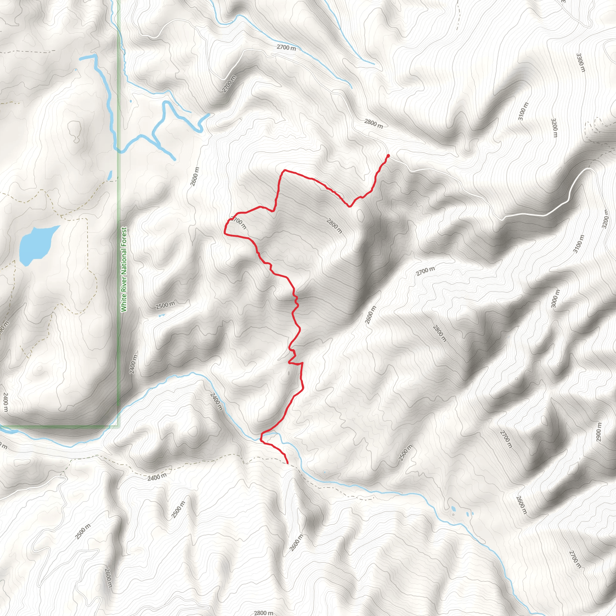 Lone Pine Trail mobile static map