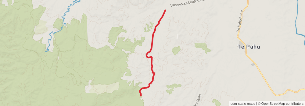 Te Araroa Trail stage 44 Map
