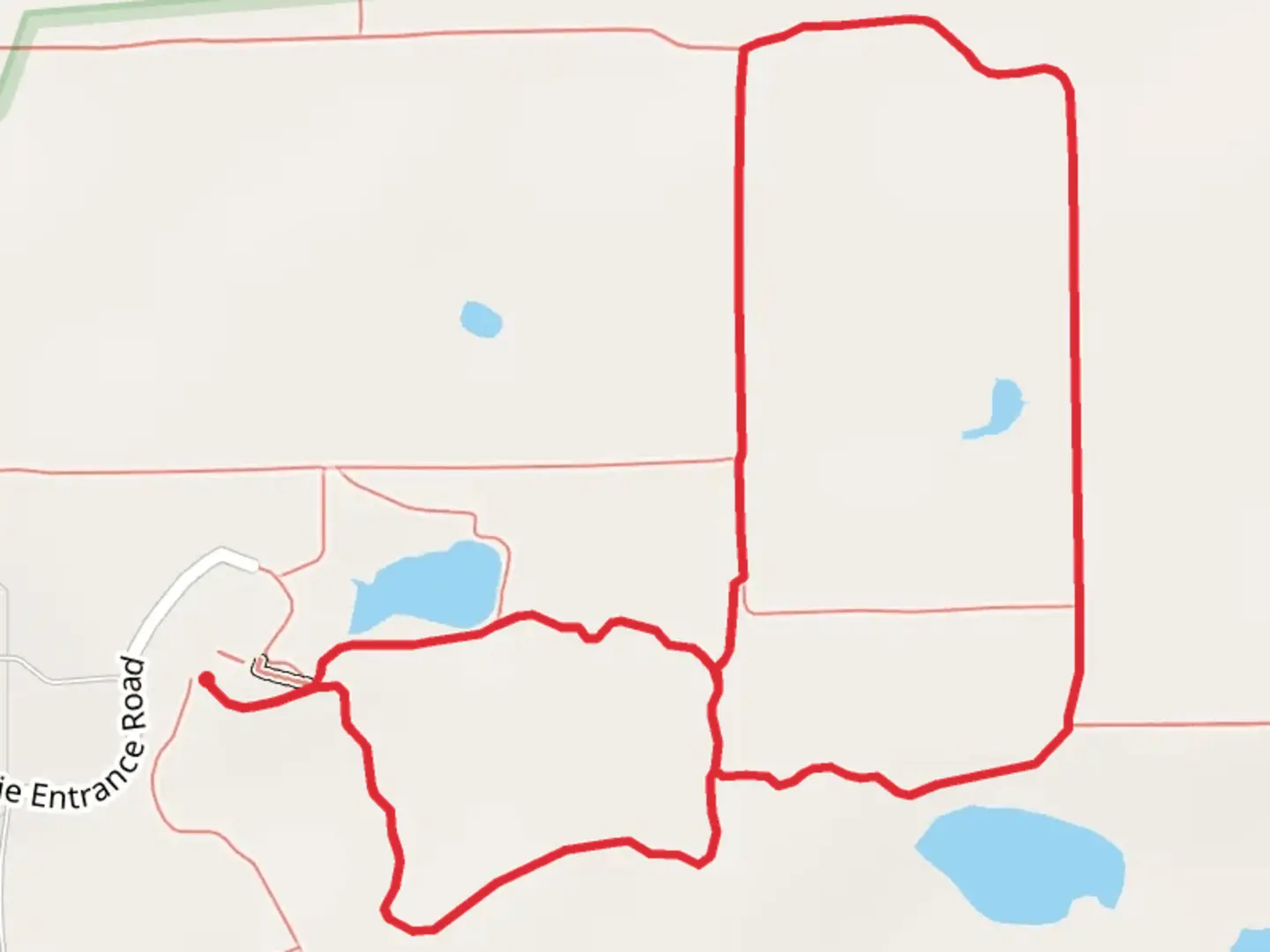 An image depicting the trail Tall Grass Nature Loop Trail and its surrounding area.