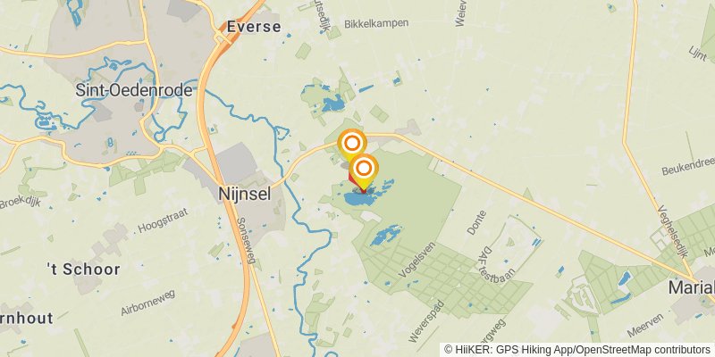 Brabants Vennenpad spur 1 Map