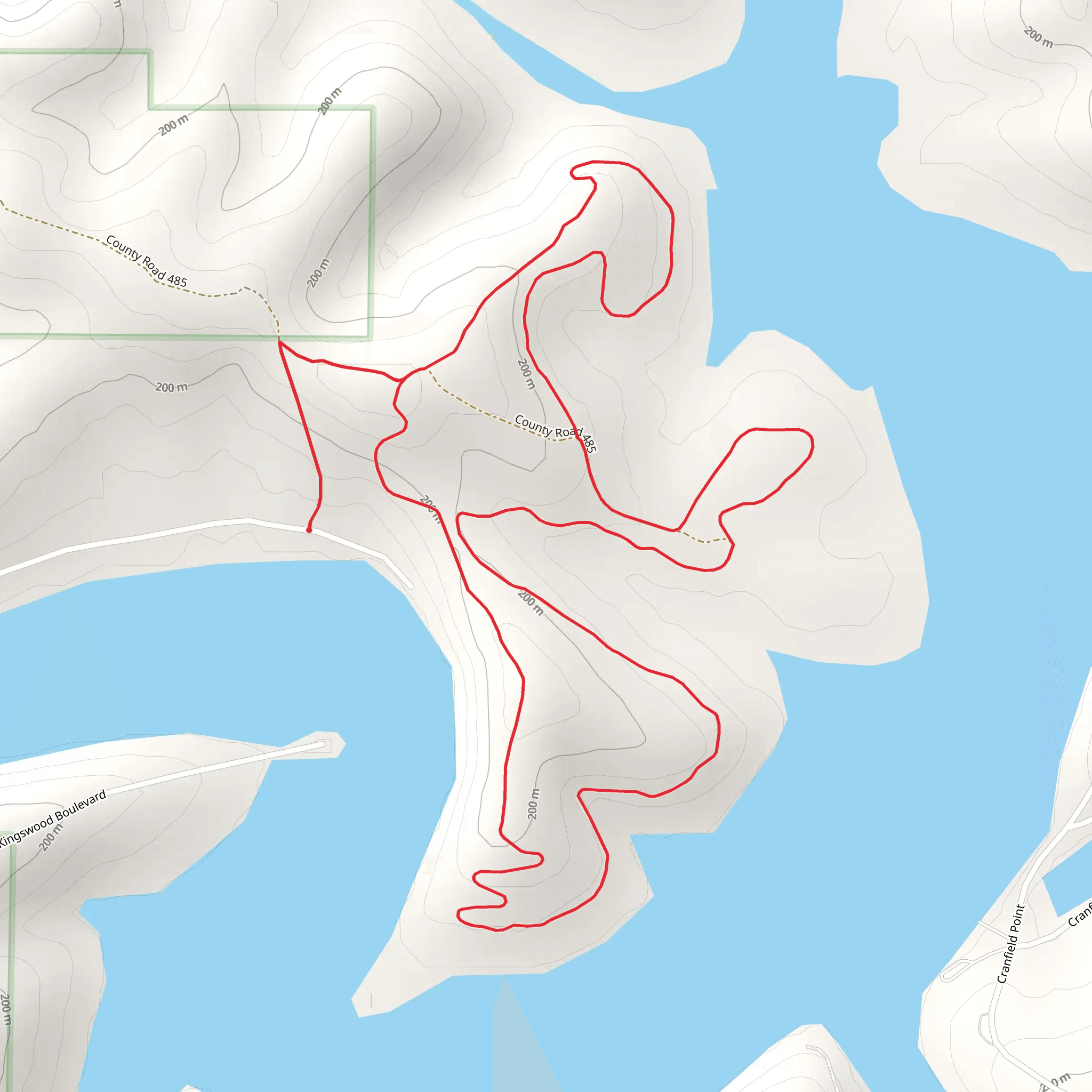 East Pigeon Creek Loop mobile static map