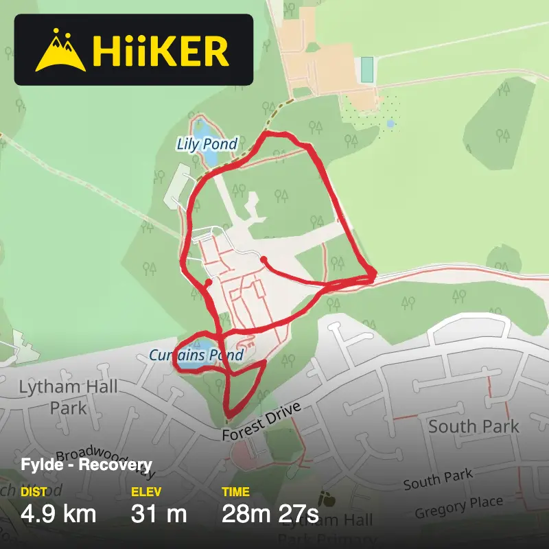A map preview of the recording Fylde - Recovery.
