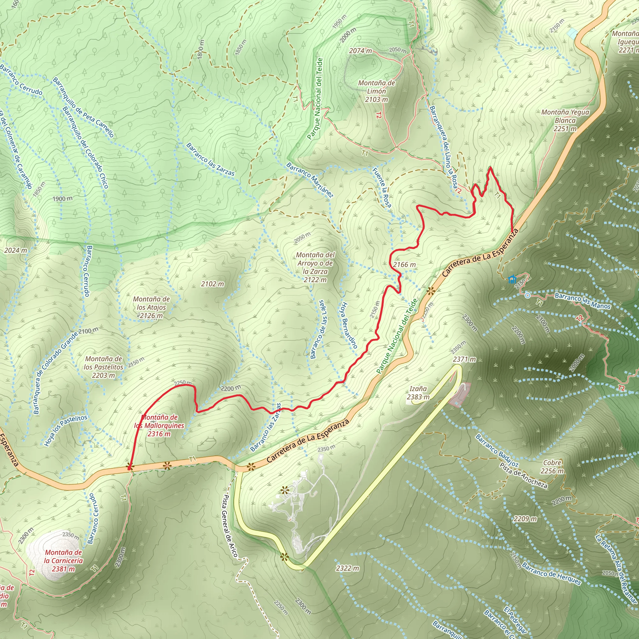 Corral del Niño a La Yegua Blanca mobile static map