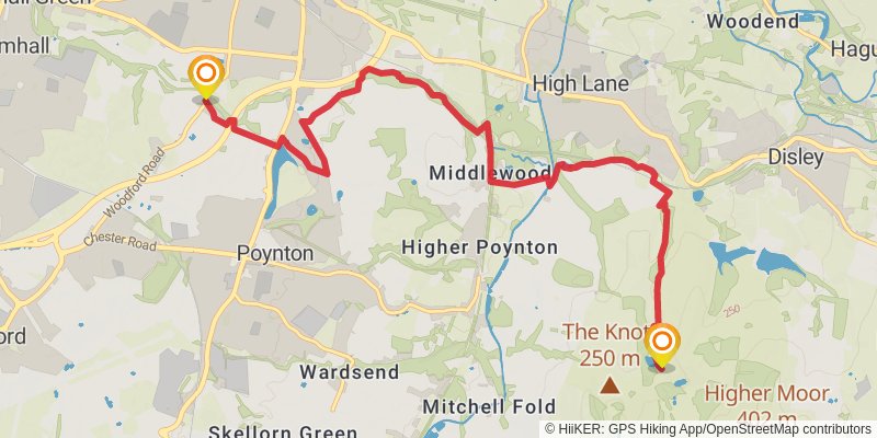 Ladybrook Valley Interest Trail stage 2 Map