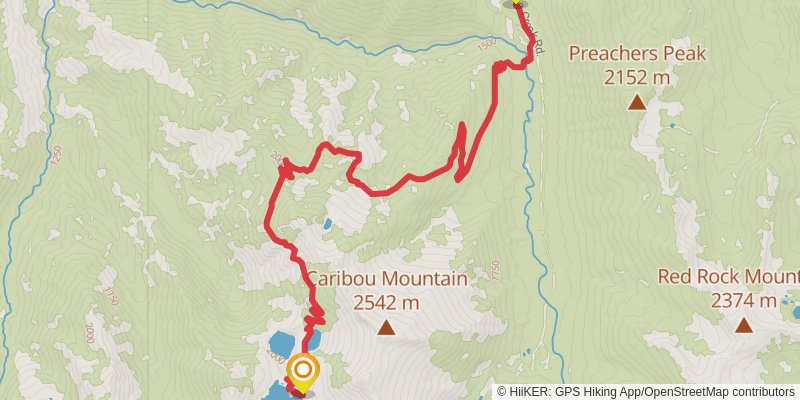 Bigfoot Trail stage 14 Map