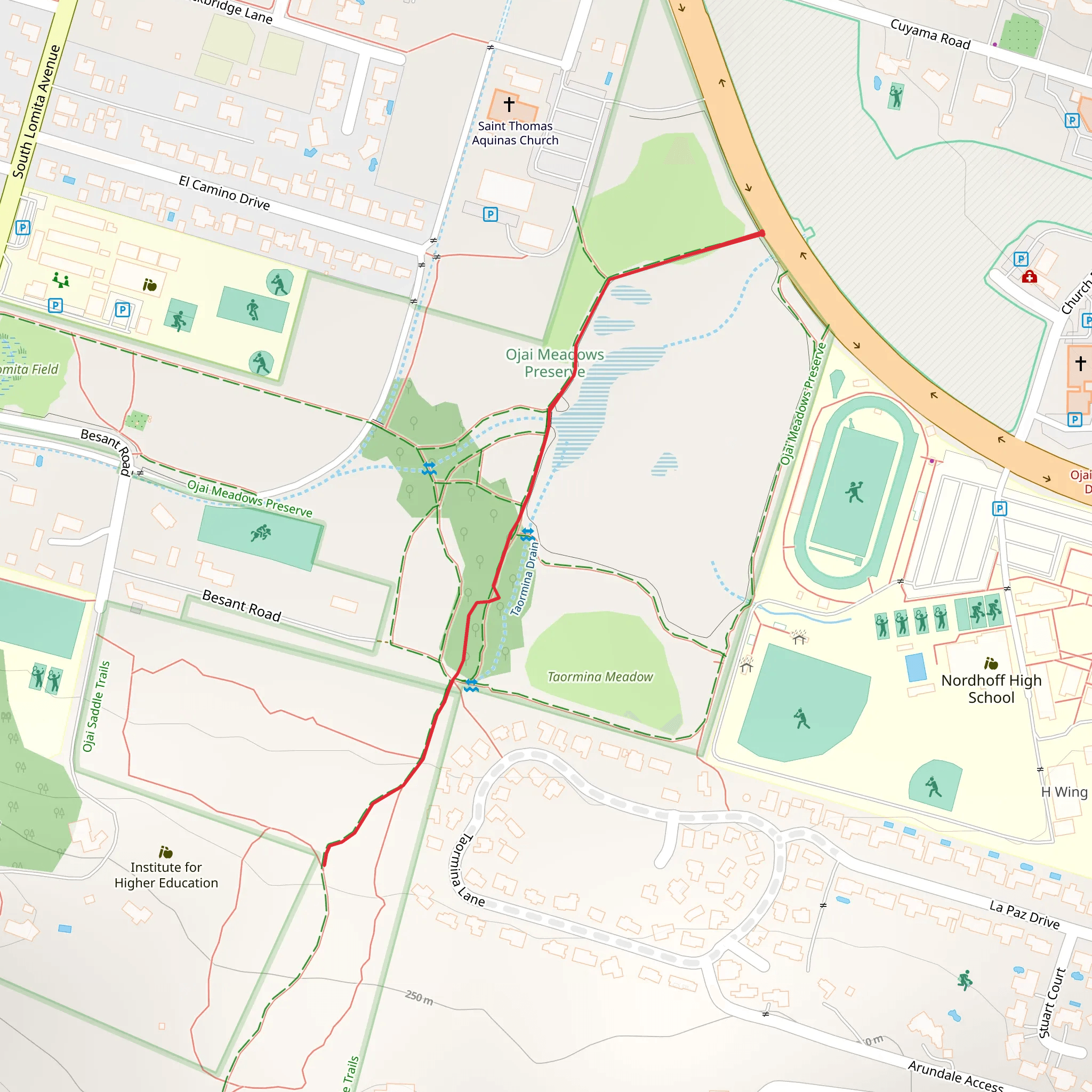 Maricopa Road Walk mobile static map