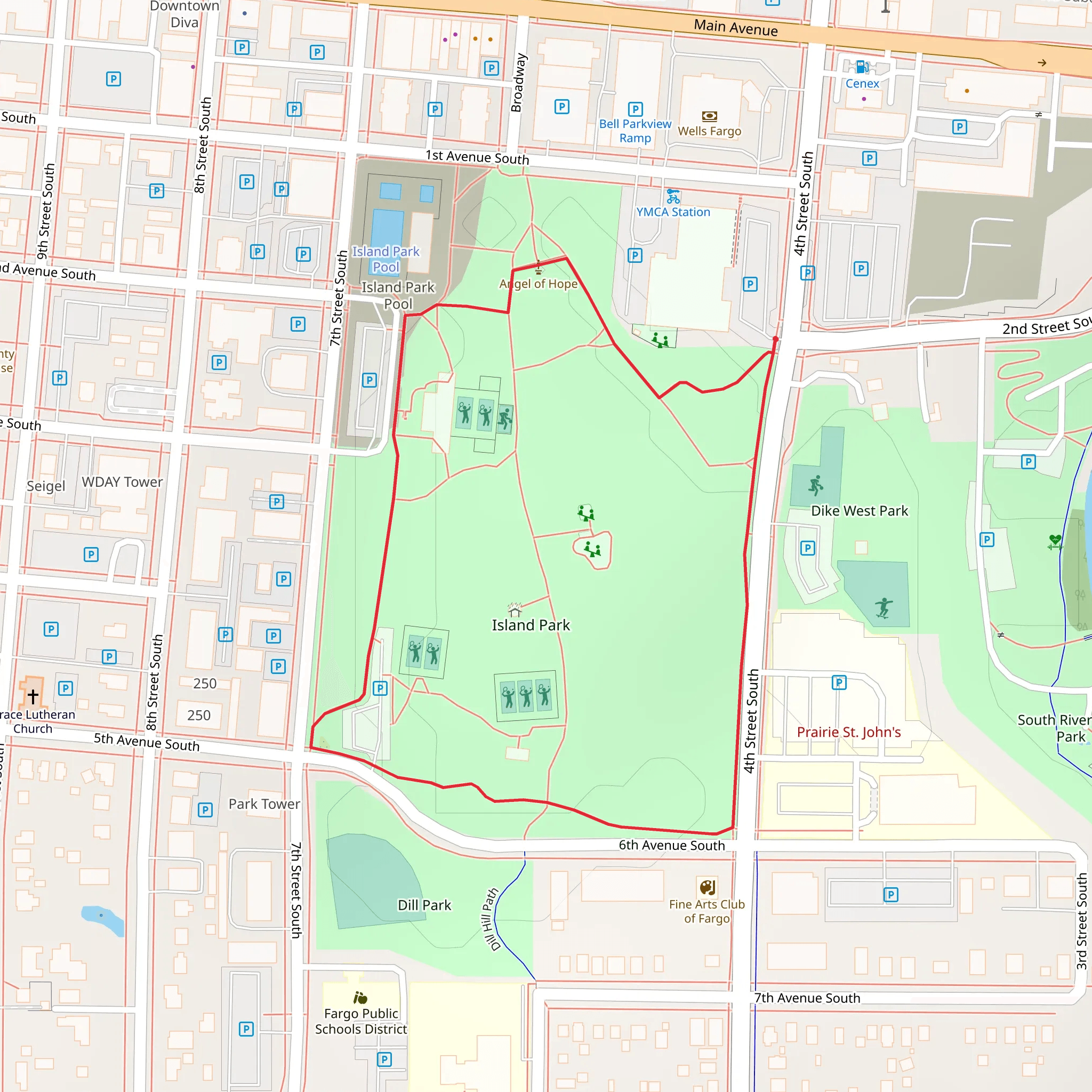 Island Park Loop mobile static map