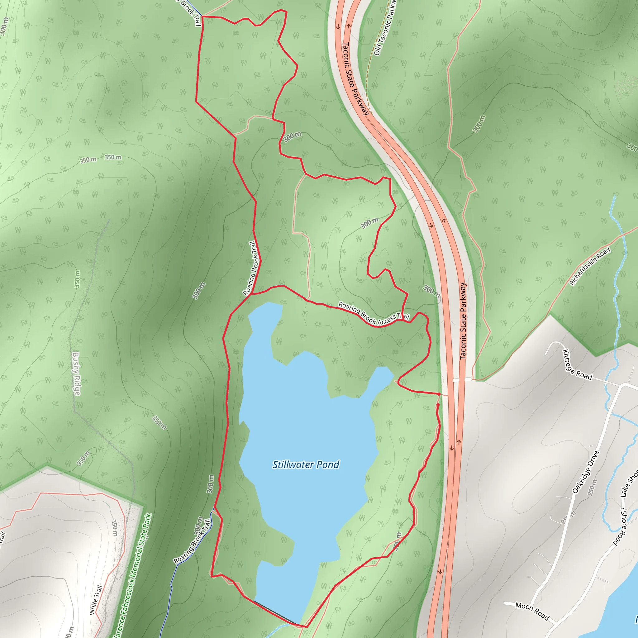 Stillwater Pond Loop mobile static map