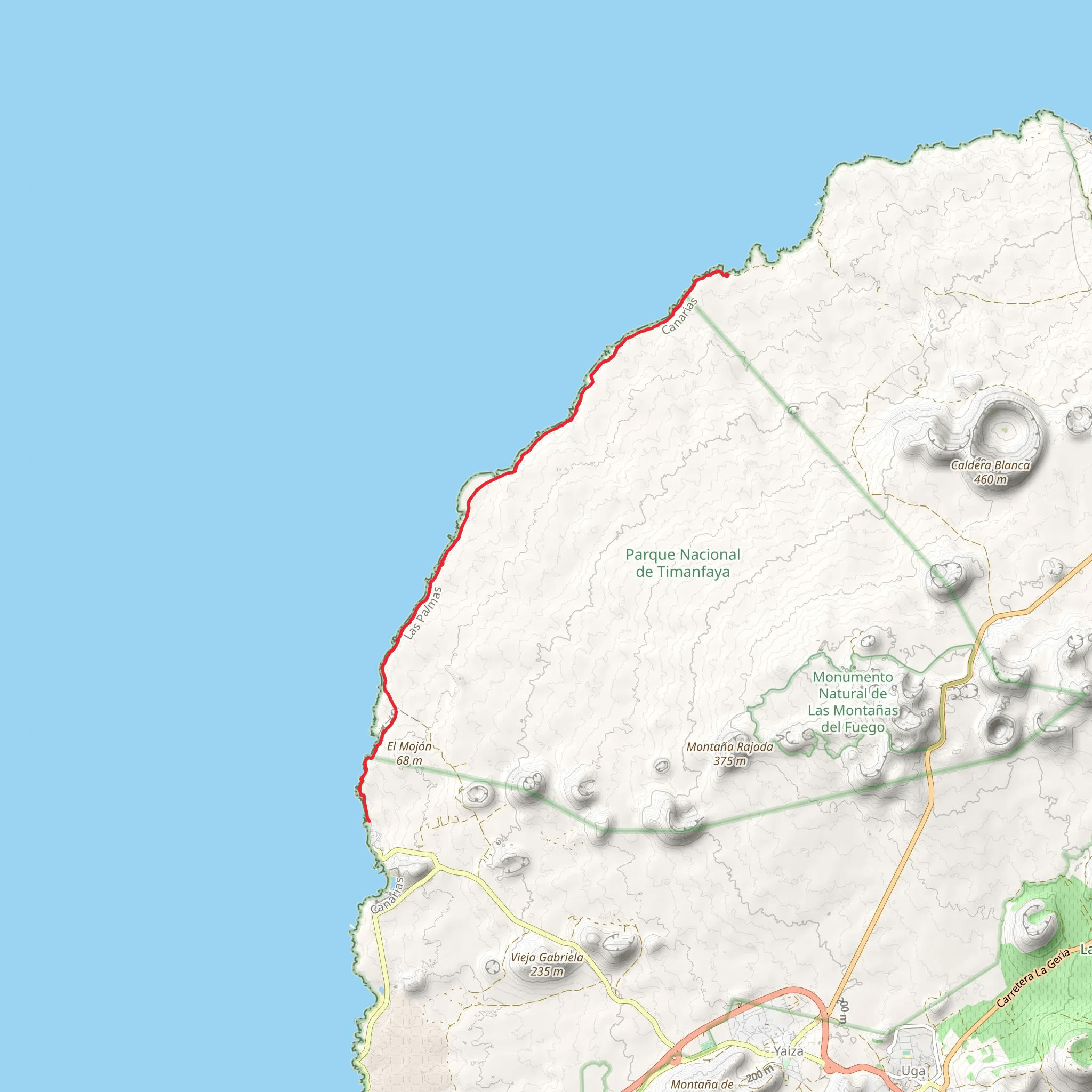 Playa de la Madera - El Golfo mobile static map
