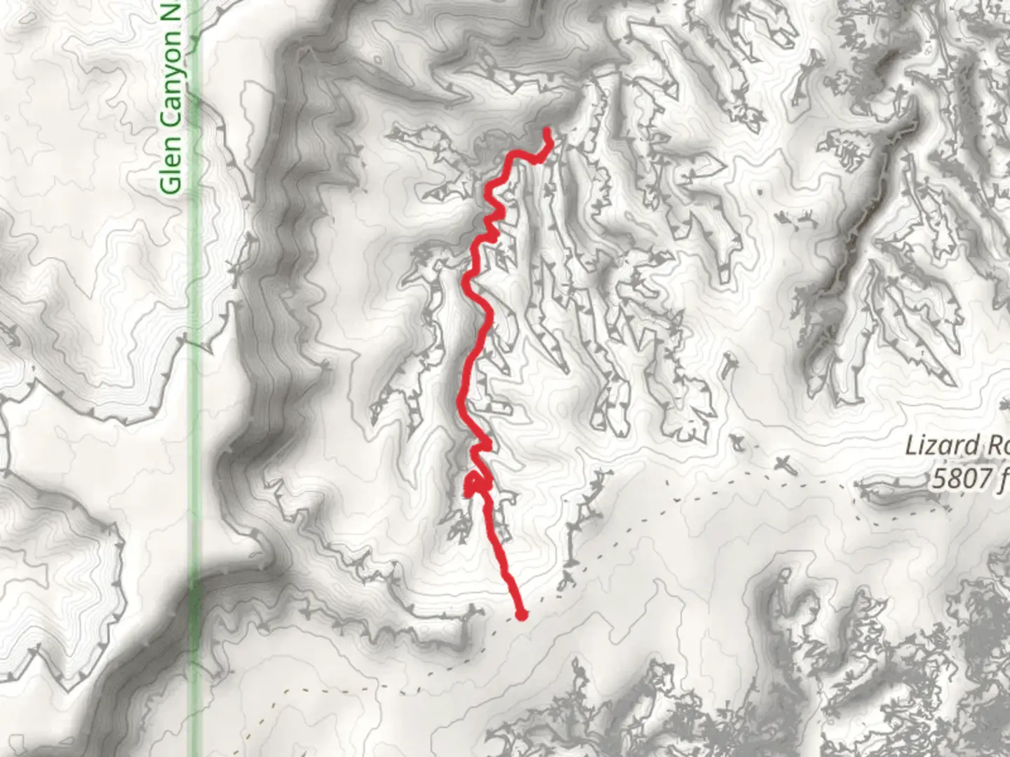 An image depicting the trail Upper South Fork Trail and its surrounding area.