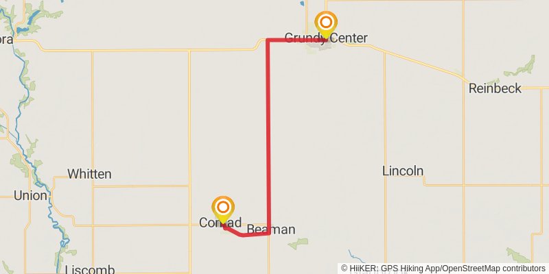 American Discovery Trail North Route stage 141 Map