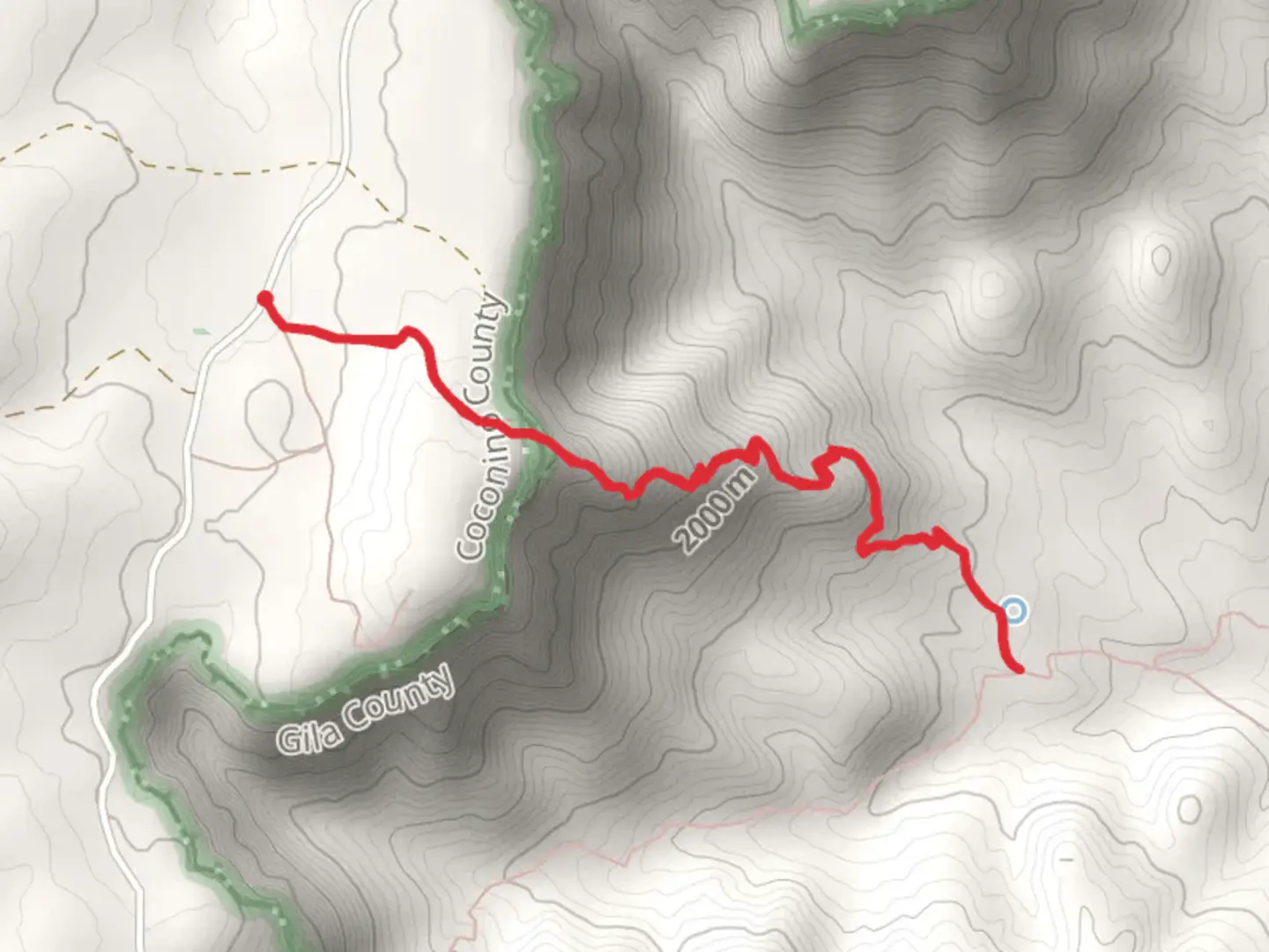 An image depicting the trail Turkey Springs Trail and its surrounding area.