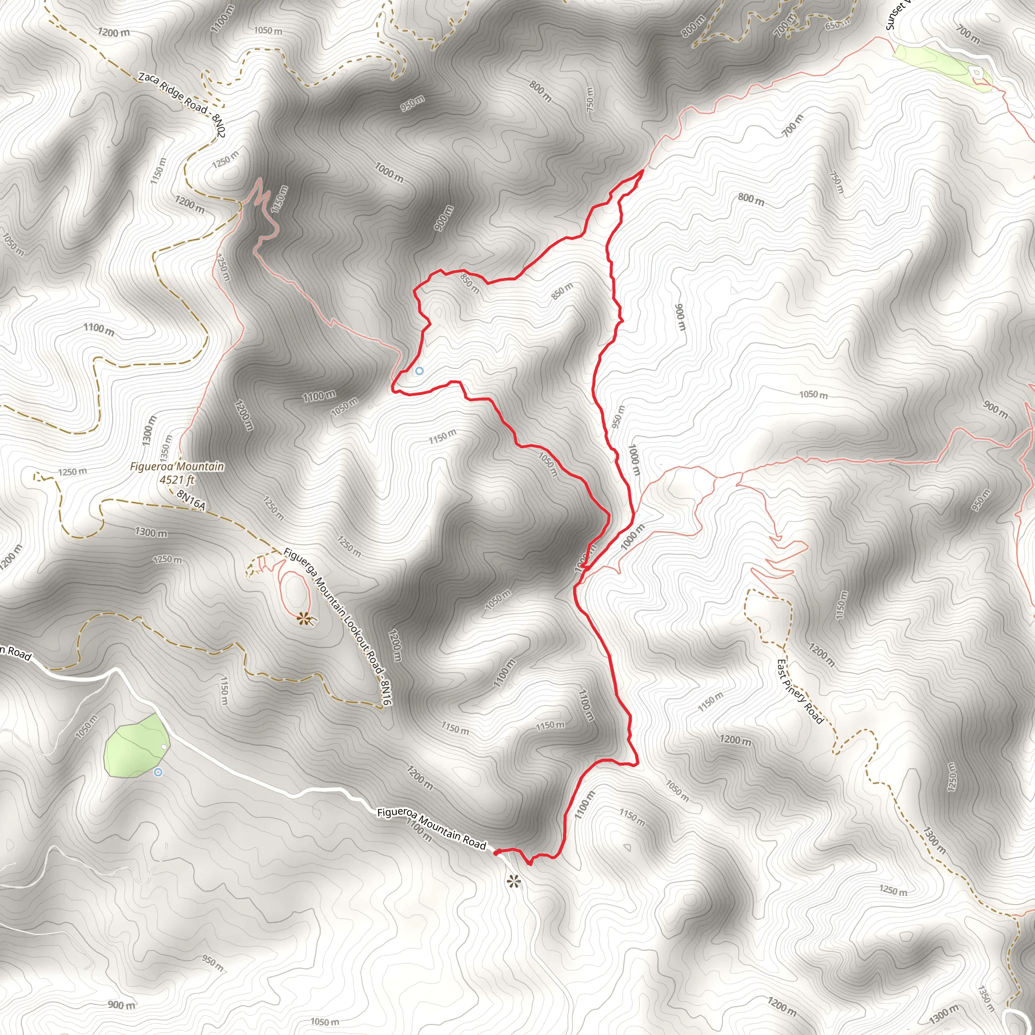 Davey Brown and Willow Spur Loop Trail mobile static map