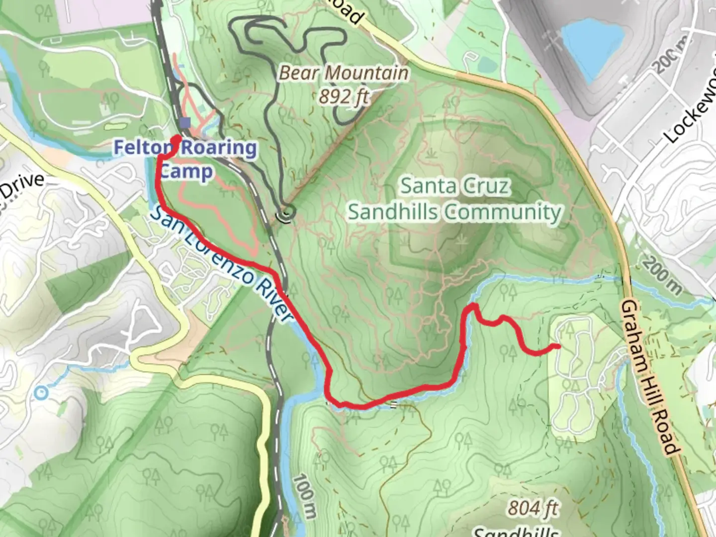 An image depicting the trail River Trail Pedestrian and Eagle Creek Trail and its surrounding area.