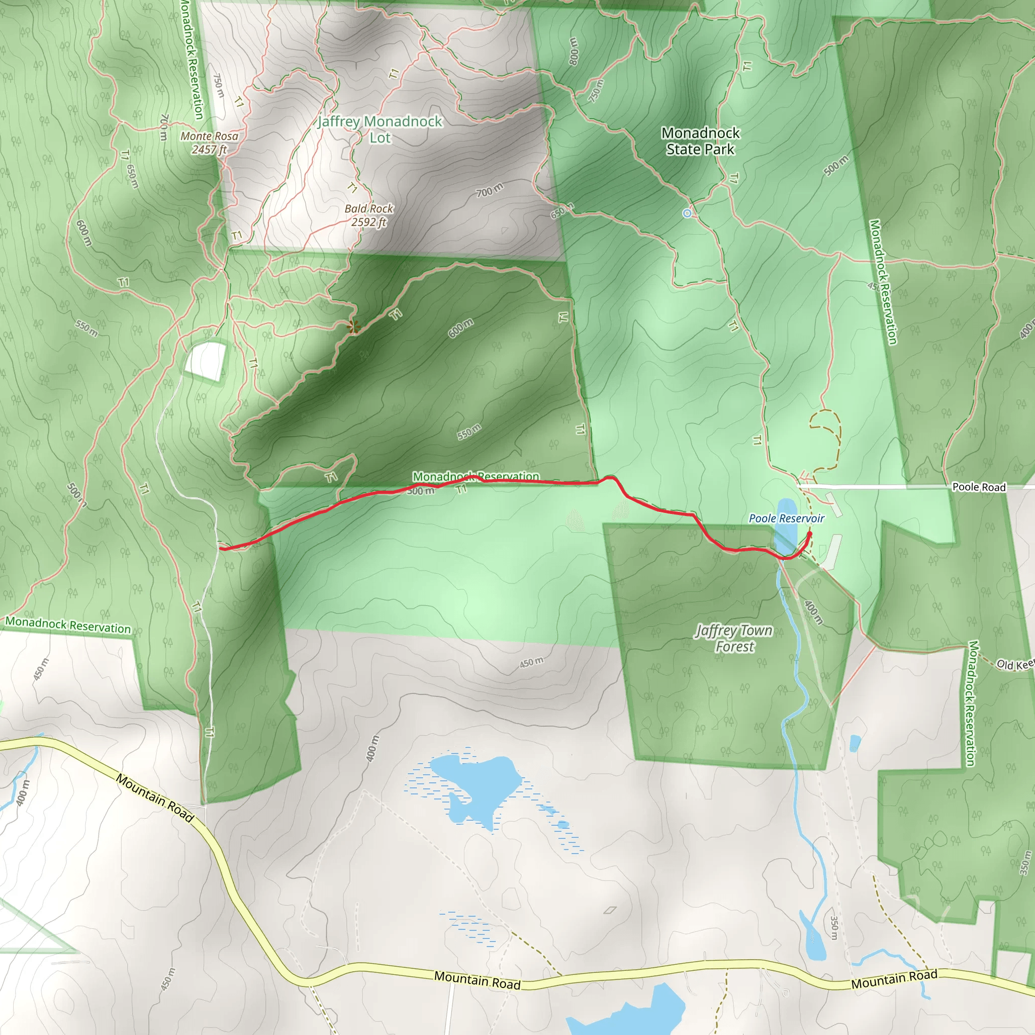 Parker Trail mobile static map