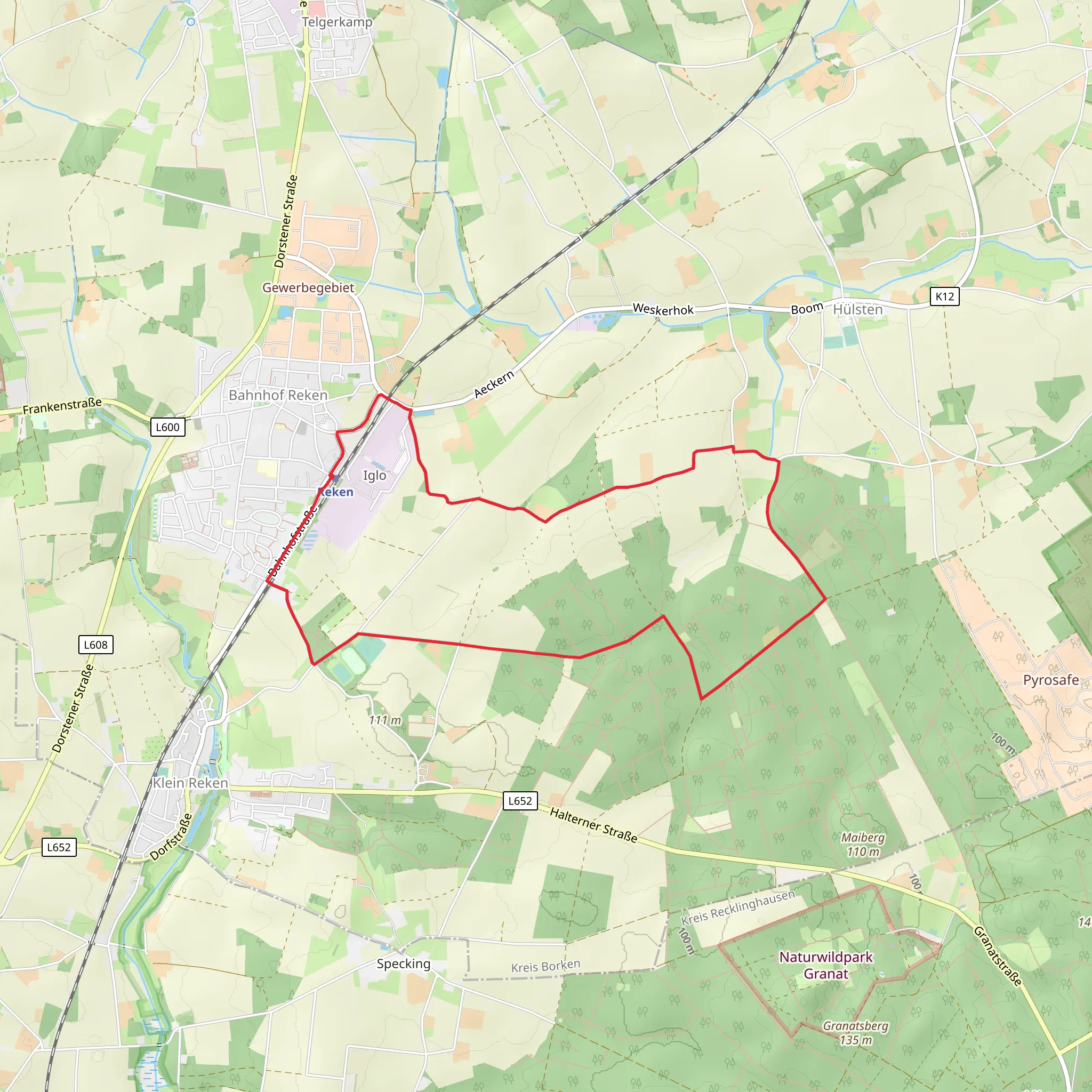 Klein Rekener Loop via Reken mobile static map